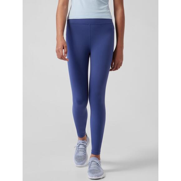 Athleta Girl High Rise Powervita Tights - Blue, Size M - Picture 1 of 8